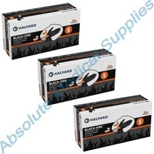 *450-Pieces* Halyard Black-Fire PF Nitrile Medical Exam Gloves Small 44756 picture