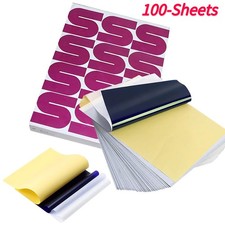 100 sheet Tattoo Transfer Paper Stencil Carbon Thermal Tracing Hectograph picture