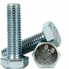 M10-1.5 X 50MM DIN 933 Coarse Hex Cap Screw 8.8 Zinc Plated 450 Pieces picture