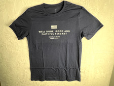 Charlie Kirk Blue Well Done, Good & Faithful Servant Mermorial TP USA Shirt 2XL picture