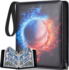 Baseball Card Binder 900 Pockets, Trading Card Binder with Sleeves, 50 Pages, 3 picture