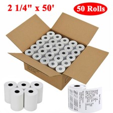 50 Rolls 2 1/4 x 50' Thermal Paper Credit Card & Cash Register POS Receipt Paper picture