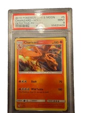 Pokemon TCG Detective Pikachu Charizard Holo Rare 5/18 PSA 9 (2019) English picture