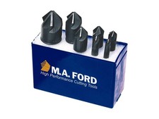 MA Ford 79000013, 90-Deg.Chatterless HSS Countersink Set, 1/4, 1/2, 3/4,1 picture