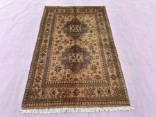 Vintage Turkmen Wool Area Rug 3'3