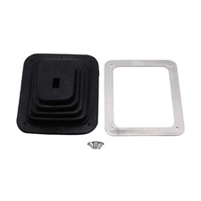 Universal Rubber Shifter Boot Kit with Chrome Plate - 5.625