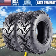 2pack 25x10-12 ATV Tires 6Ply 25x10x12 UTV Tires 25 10 12 All Terrain Heavy Duty picture