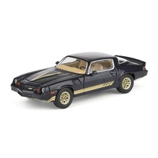 1/64 1981 Chevrolet Camaro Z28 Dark Blue Metallic with Gold Striping by IXO Amer picture