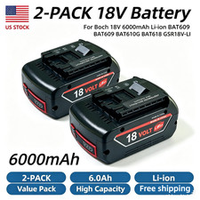 2-PACK 6.0Ah Battery For Bosch 18V GLI18V series cordless work lights US picture