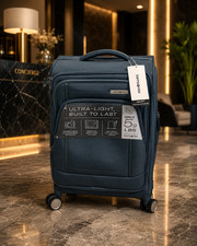 Samsonite UpLift Carry-On Expandable Spinner Luggage Elemental Blue USB 5.9lb picture
