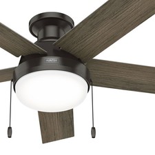 Hunter Fan 52 inch Noble Bronze Indoor Ceiling Fan with Light and Pull Chain picture