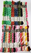 Lot of 31 Skeins DMC Perle #5 Embroidery Floss 31 Colors 906 to 3689+6 Variegate picture