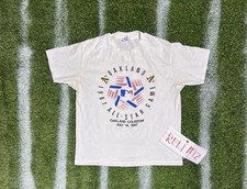 Vintage 87 All Star Game Oakland T-shirt L Trench Rare Athletics picture