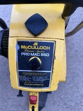 McCulloch Pro Mac 850 chainsaw Bar And Chain Runs Idles Cuts Great Compresion B0 picture
