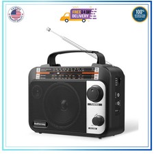 Portable AM FM SW1-2 Multi-Band Radio Battery or AC Powered with AUX and Head... picture