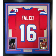 Framed Facsimile Autographed Keanu Reeves Shane Falco 35x39 Red Jersey picture