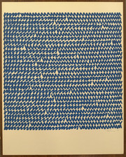 Vintage Original Aubrey Penny Signed Abstract Work on Paper Listed Artist 1971 picture