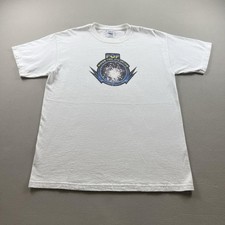 Vintage Capcom T-Shirt Mens Medium White Bionic Commando Pop Goes Dictator Game picture