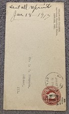 1917 Delaware College Agricultural Ecperiment Station Newark Postal Cover picture