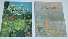 Lot of 2 Claude Debussy Piano Sheet Music Books Dover Edition Etudes 1888-1905 picture