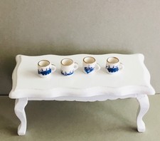 Dolls house 1:12 scale Artisan decorated Set of 4 Mugs by OBP/Rachel Munday (V) picture
