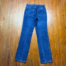 Vintage Rustler Jeans Mens Size 28x33 Talon Zip Bootcut Denim 70s picture