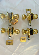 Old Vintage ‎Polished Brass Passage Door Knob - Round picture