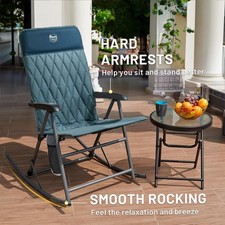 Timber Ridge 3-Level Adjustable Rocking Camping Chair, Ergonomic Padded High ... picture