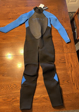 O'Neill Youth Reactor-2 3/2mm Full Wetsuit Size 10 Black Ocean 5044 picture