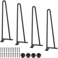 Uimoso 16/19/28in Hairpin Table Legs Heavy Duty Metal Coffee Table Legs Set of 4 picture