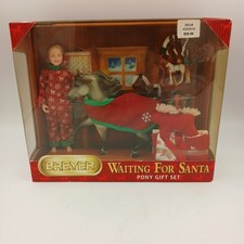 301114 Breyer 2009 Waiting for Santa Pony Gift Set NIB picture