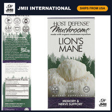 Lion's Mane Mushroom Capsules for Brain Health & Focus Support - 120 Count picture