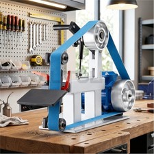 2 Inch x 72 Inch Belt Grinder Sander Variable Speed VFD 3 Grinding Moulds Metal picture