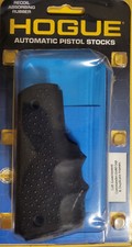 Hogue 1911 Government Full Size Rubber Grip with Finger Grooves Govt Black 45000 picture