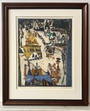 Listed American Artist YNEZ JOHNSTON Original Etching Signed Numbered picture