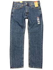 Levi's Men's Cotton 505 Regular Fit Straight Leg Zipper Fly Denim Jean Pants picture