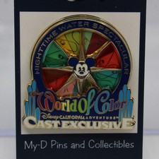 C2 Disney DLR LE Cast Exclusive Pin World Of Color Spinner DCA Mickey Mouse picture