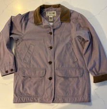 VTG. LL Bean Medium Pet. Adirondack Barn Chore Jacket Lavender Excellent Cond picture
