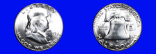 1953-S 50C FRANKLIN HALF DOLLAR TOP GEM-BU++++ MS++++ A VERY RARE S FRANKLIN picture