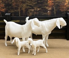 3D Printed Dairy Goat Nubian Family Set of 4 for Farm, Barn Scene, Diorama, Etc picture