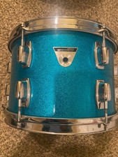 Ludwig standard 8x12” Turquoise sparkle Tom  . Vintage picture