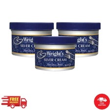 Wright's Silver Cleaner and Polish Cream - 8 Oz 3 PACK picture