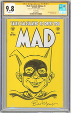 CGC SS 9.8 Mad #1 Facsimile #1 SIGNED SKETCH Bill Morrison ~ Batman Original Art picture