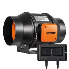 VEVOR 6 Inch Inline Duct Fan 402 CFM EC Motor Temp Humidity Controller picture