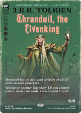 Borderless THRANDUIL, THE ELVENKING x1 mtg NM-M The Hobbit 1 Rare Book Cover picture