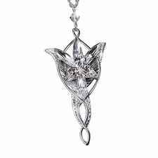 The Noble Collection LOTR Arwen Evenstar Sterling Silver Pendant 18in Chain picture
