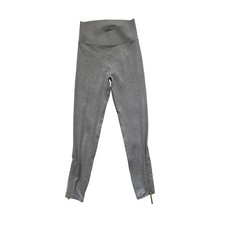 Aje Athletica Zip Legging Women 8 Grey High Rise Crossover Sporty Athleisure picture