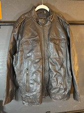 Black Rivet Brown Leather Jacket Mens Size 2X NWOT picture