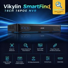 Vikylin Smartfind 16CH 12MP NVR 16POE Security IP Network Video Recorder H.265+ picture