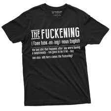 Men's funny the fuckening shirt adult humor definition shirt birthday gift tee picture